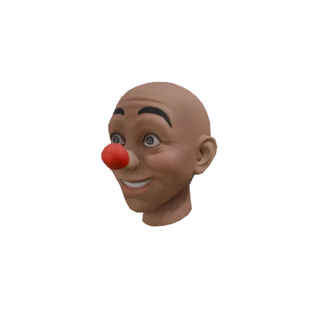 A clown amusement park toy head 3D model game prop prev1